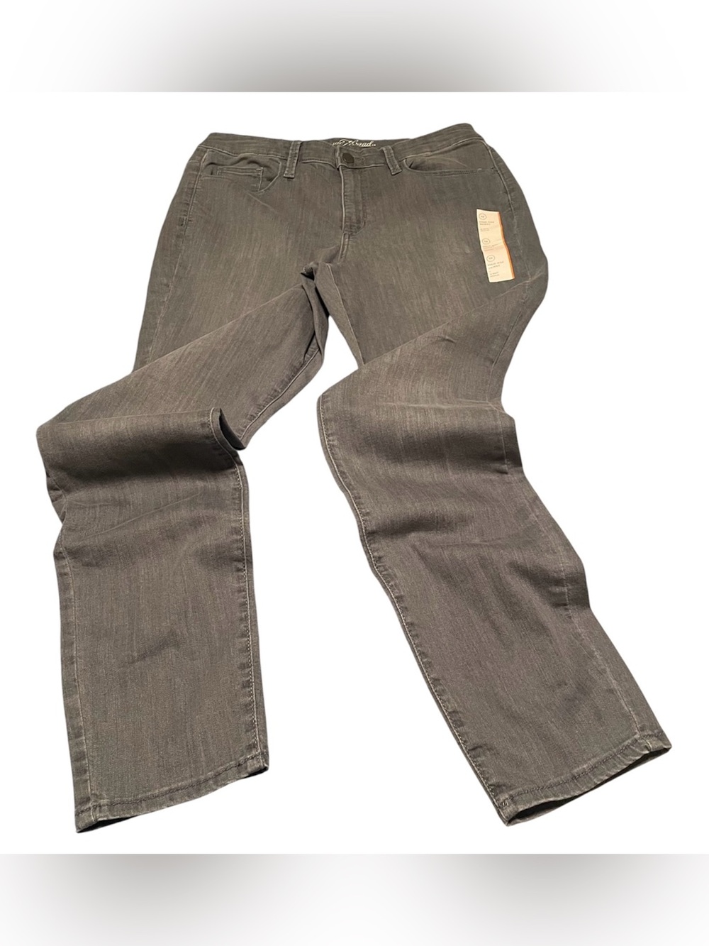 Universal Thread High Rise Fitted Skinny Jeans Faded Charcoal Gray/Grey 10